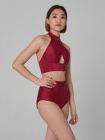 Double-sided High Waist Bottom (Wine/ Black) - 图片 4