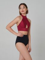 Double-sided High Waist Bottom (Wine/ Black) - 图片 5