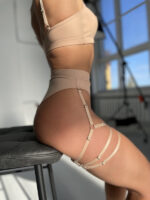 High-cut Straps Set (Beige) - 图片 3